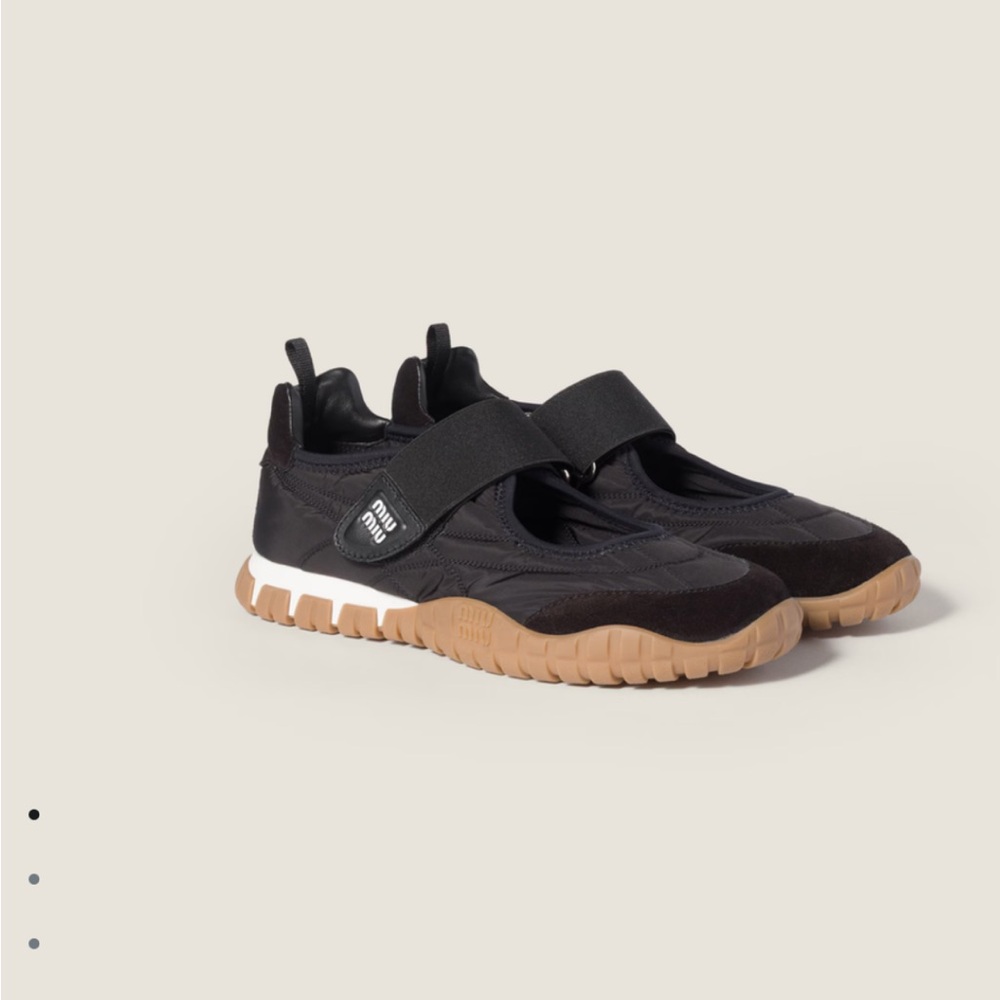 Women’s Nib MuiMui Black and Brown Athletic Shoe 39